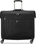 DELSEY Paris Helium DLX Carryon Garment Bag with Spinner Wheels, Black, Carry on 20 Inch