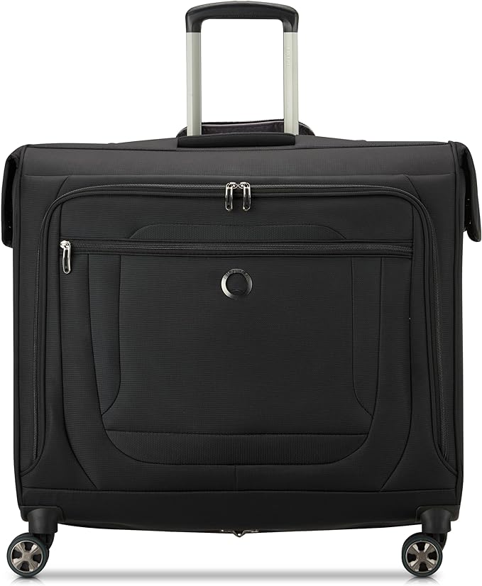 DELSEY PARIS Helium DLX Garment Bag with Spinner Wheels, Black