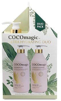 CocoMagic Shampoo and Conditioner Duo - Infused with Coconut Oil & Botanical Extracts - Deeply Hydrates and Restores Shine 32 oz