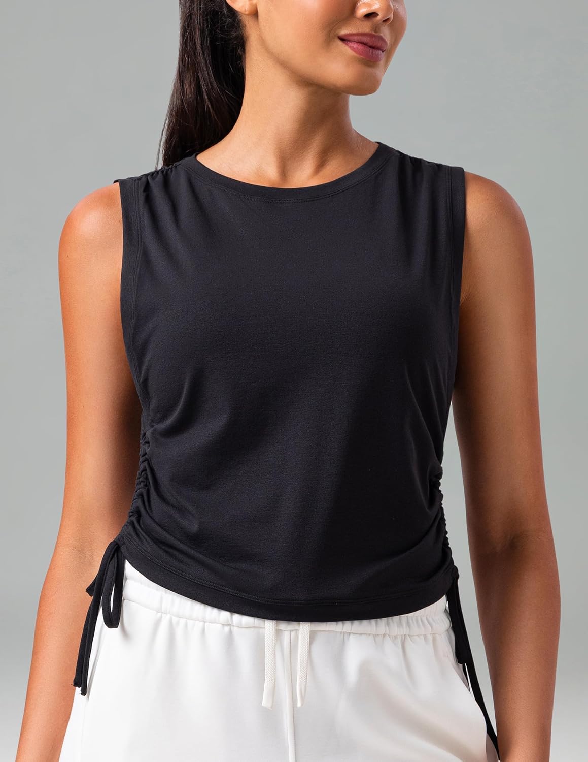 Colorfulkoala Women's Workout Tank Top Athletic Tanks for Gym Sleeveless Activewear Top - Image 2