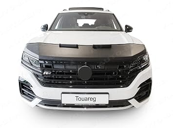 AB3-00549 CAR HOOD BRA Compatible with VW Touareg since 2018 Front End Nose Mask Bonnet Bra STONEGUARD PROTECTOR TUNING