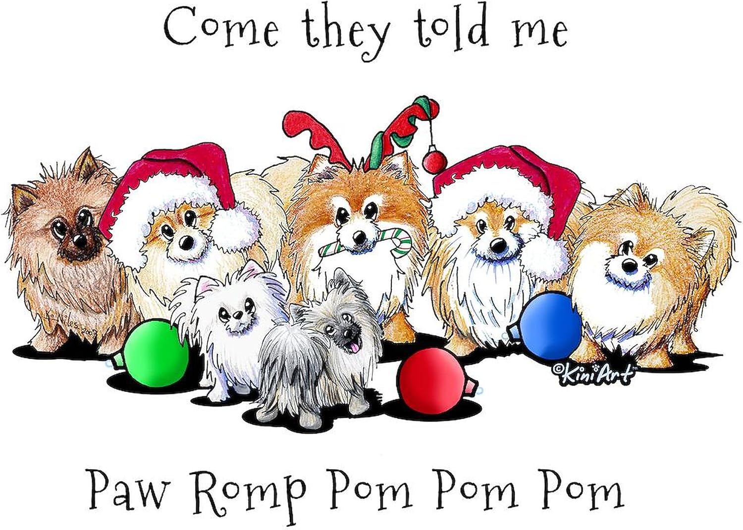 CafePress KiniArt Christmas Pom Super Soft Fleece Plush Throw Blanket, 60"x50"