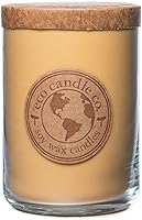 Vista 1 de ECO CANDLE CO. Vela reciclada, Pastel de Ron y Caramelo, 26 oz. - Aromas de Caramelo, Ron, Arce, Almendra, Pera y Vainilla - 100% Cera de Soya, Sin