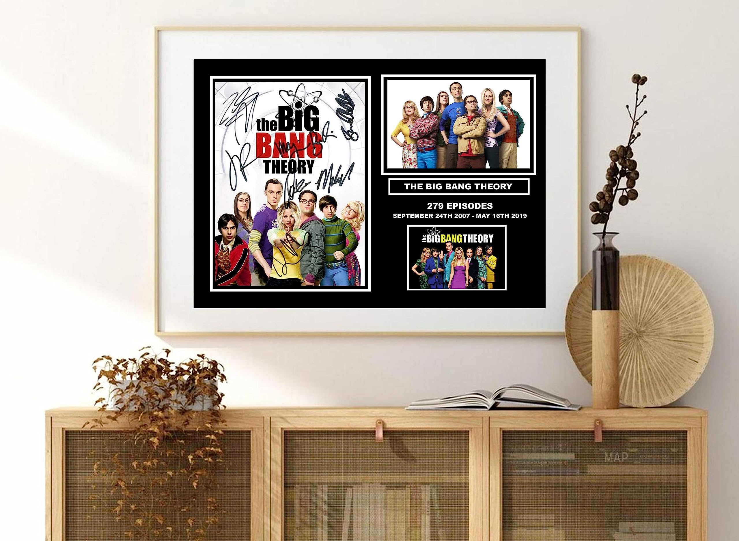 Stunning Quality Big Bang Theory Cast Signed/Autographed Print (A3 Print 42 x 29.7cm)