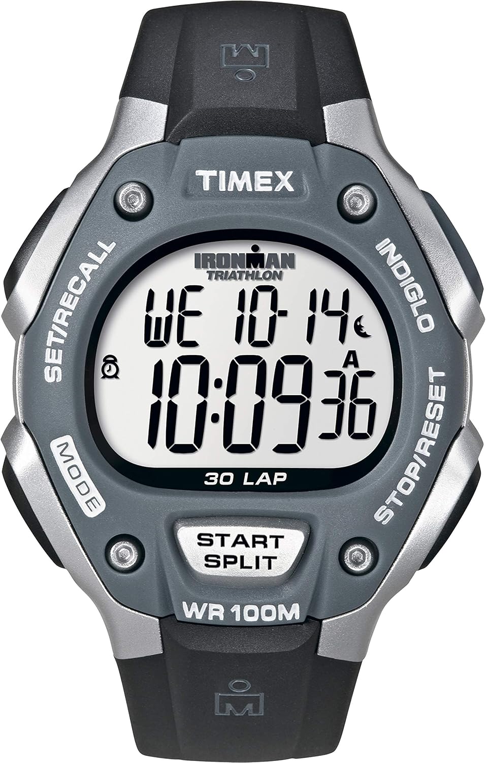 Timex T5K198, "Ironman Triathlon" 30-Lap Nylon Watch, Shock - Foto 8