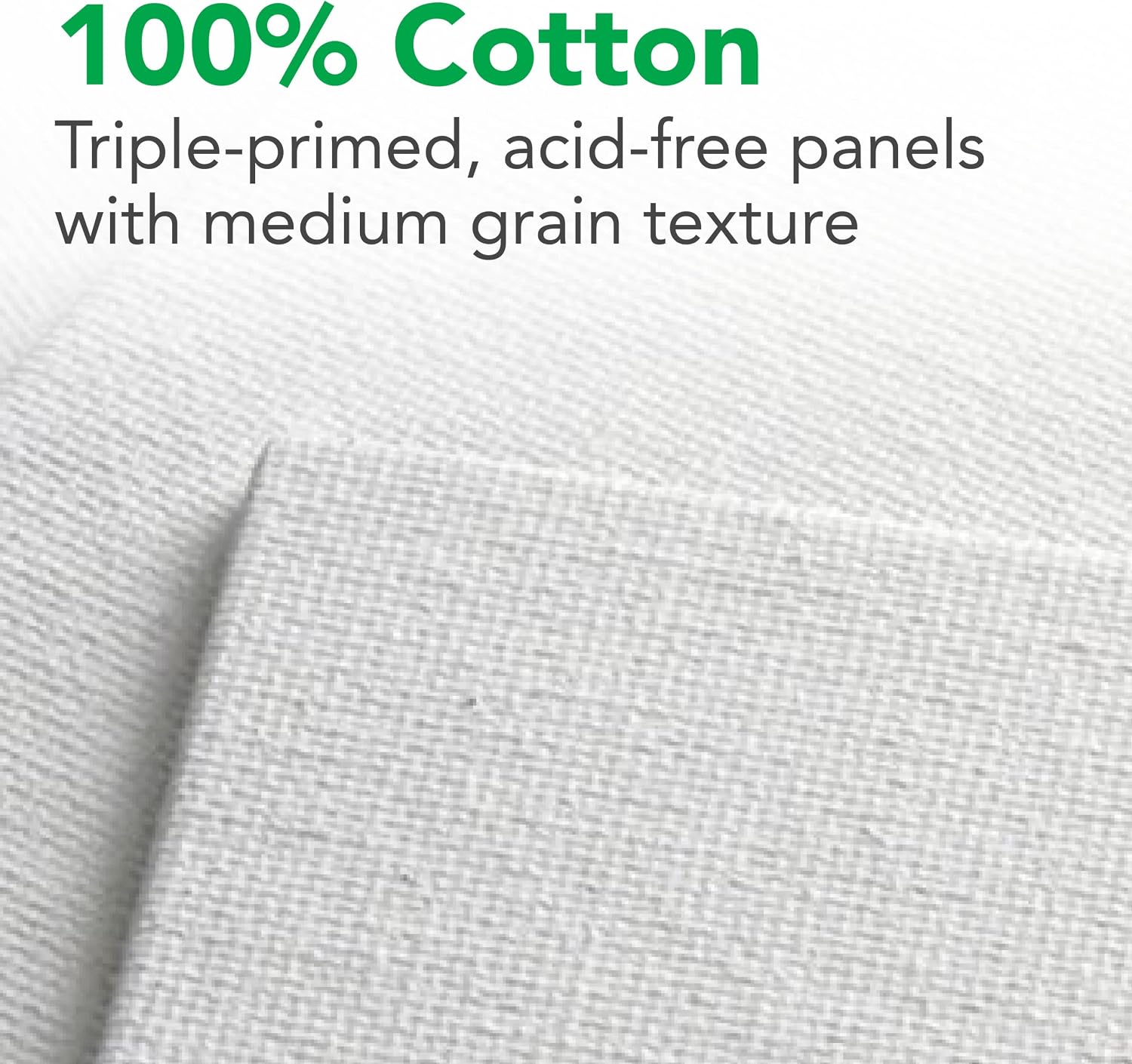 Daler-Rowney Simply Canvas Panel, 11x14 inches, 3 Pack - Artist Canvas for Oil, Acrylic, Pouring & Mixed Media - 100% Cotton, Triple Primed,White