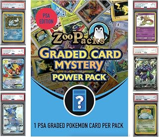 Palos Designs Zoo Packs PSA Graded TCG Mystery Power Pack - 1 PSA Graded Card Per Pack Guaranteed