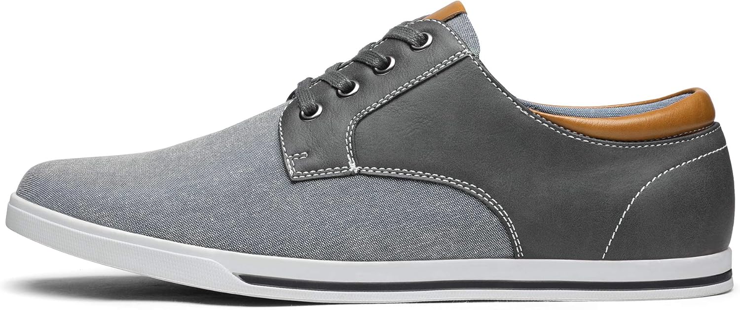 Bruno Marc Men's Rivera Oxfords Shoes Sneakers 10.5 Grey