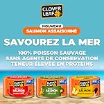 Clover Leaf Wild Flaked Huile d'olive de saumon, 80g, 24 Boîtes à sucre faciles - Salade de saumon rose en conserve à haute teneur en protéines pour snack & Repas principal - Omega-3 & Vitamine D - Pas de conservateurs ou d'additifs