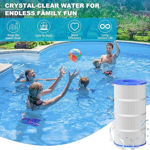 Miniatura 8 de ROYOR CX900RE - Cartucho de filtro de piscina compatible con cartucho de filtro de piscina Hayward C900, repuesto de filtro de piscina para PA90