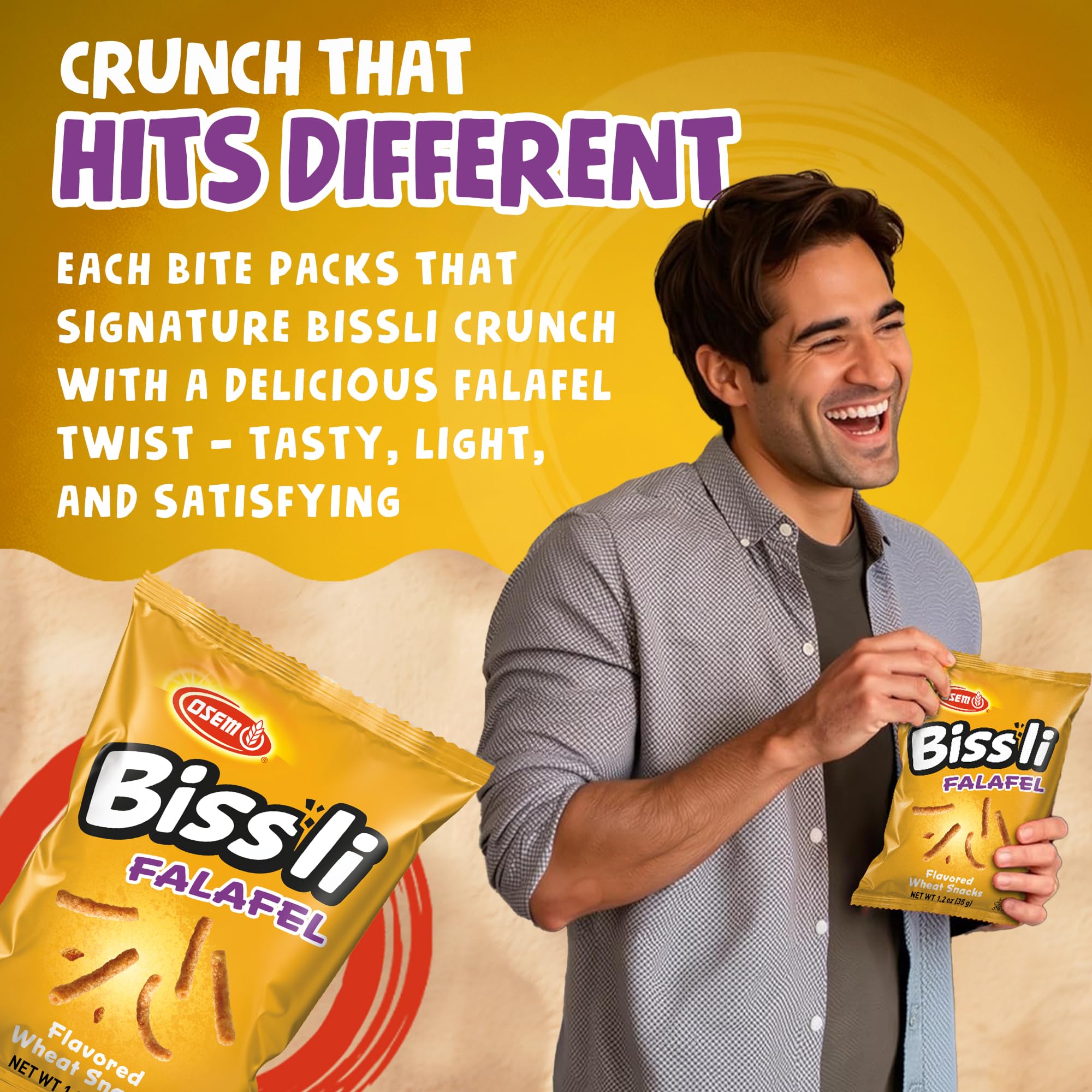 Amazon.com: Osem Bissli Crunchy Falafel Wheat Snack - Kosher, No