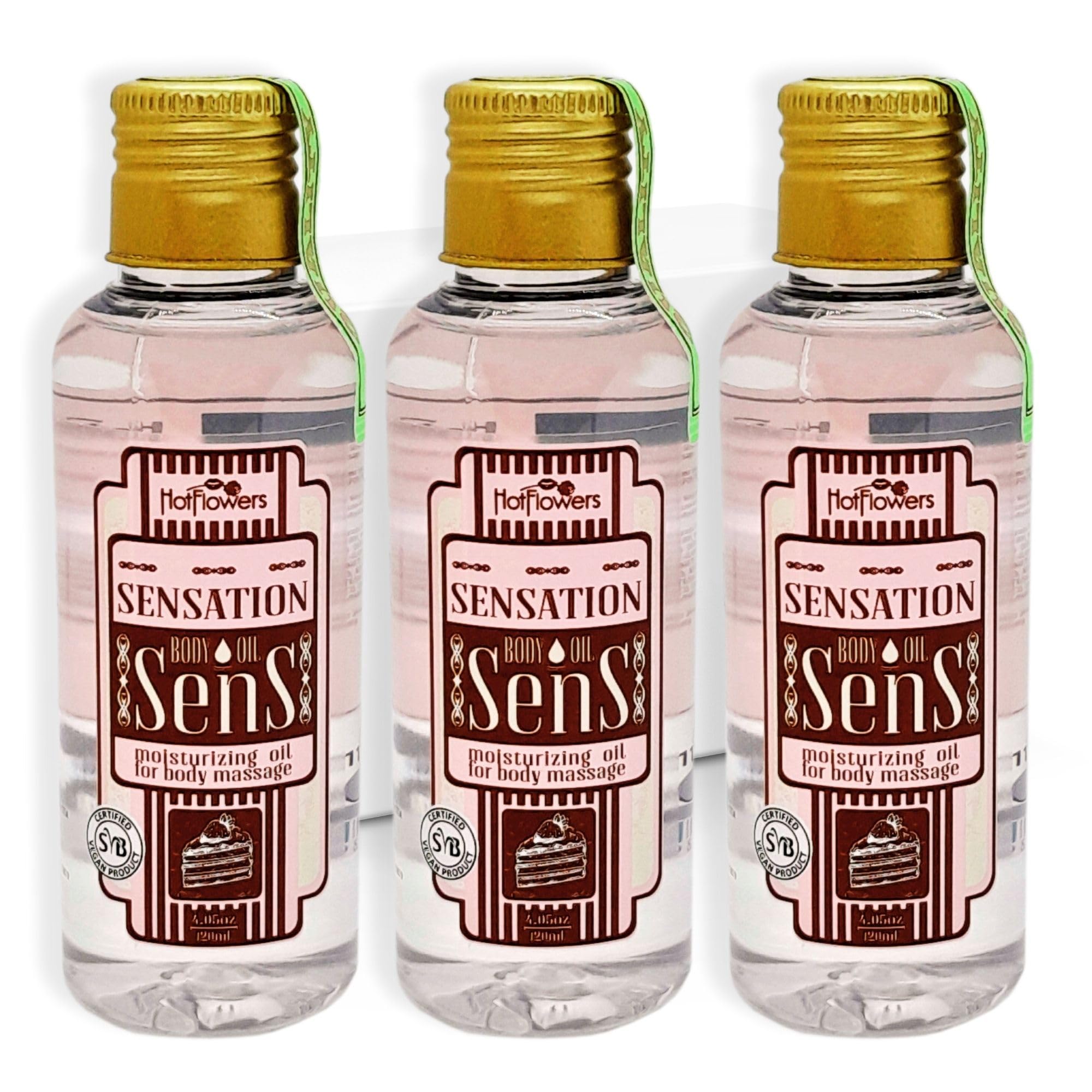 Body Sensual Massage Oil Set for Moisturizer and Nourish The Skin – Women and Couples (Sens Sensations)