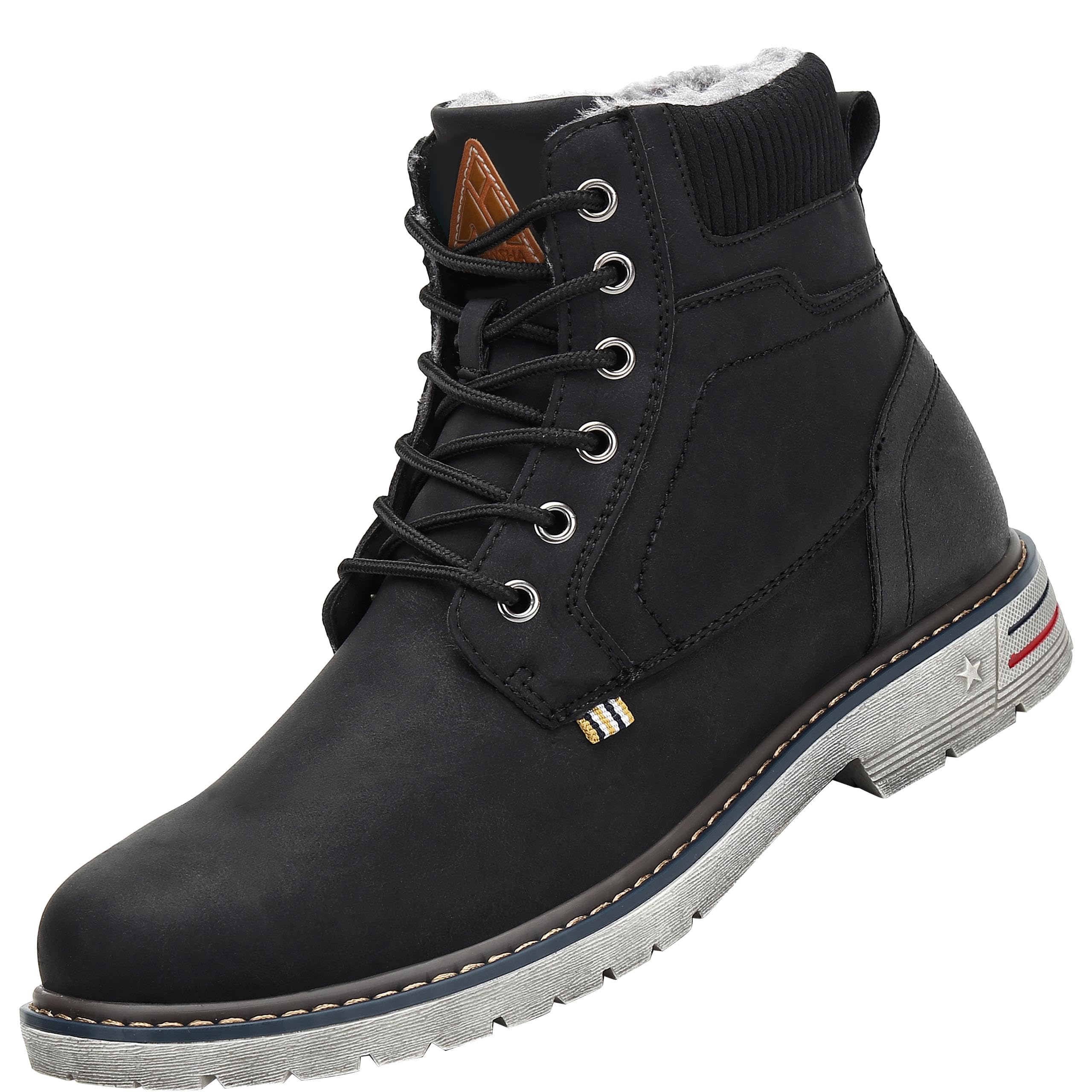 Mishansha Winterschuhe Gefüttert rutschfest Schneestiefel 36-48 EU | Stiefel Herren Outdoor Warm Arbeitsstiefel Damen Wanderung Bequem Alltag Klassische Boots Geschenk Halbstiefel Spaziergang