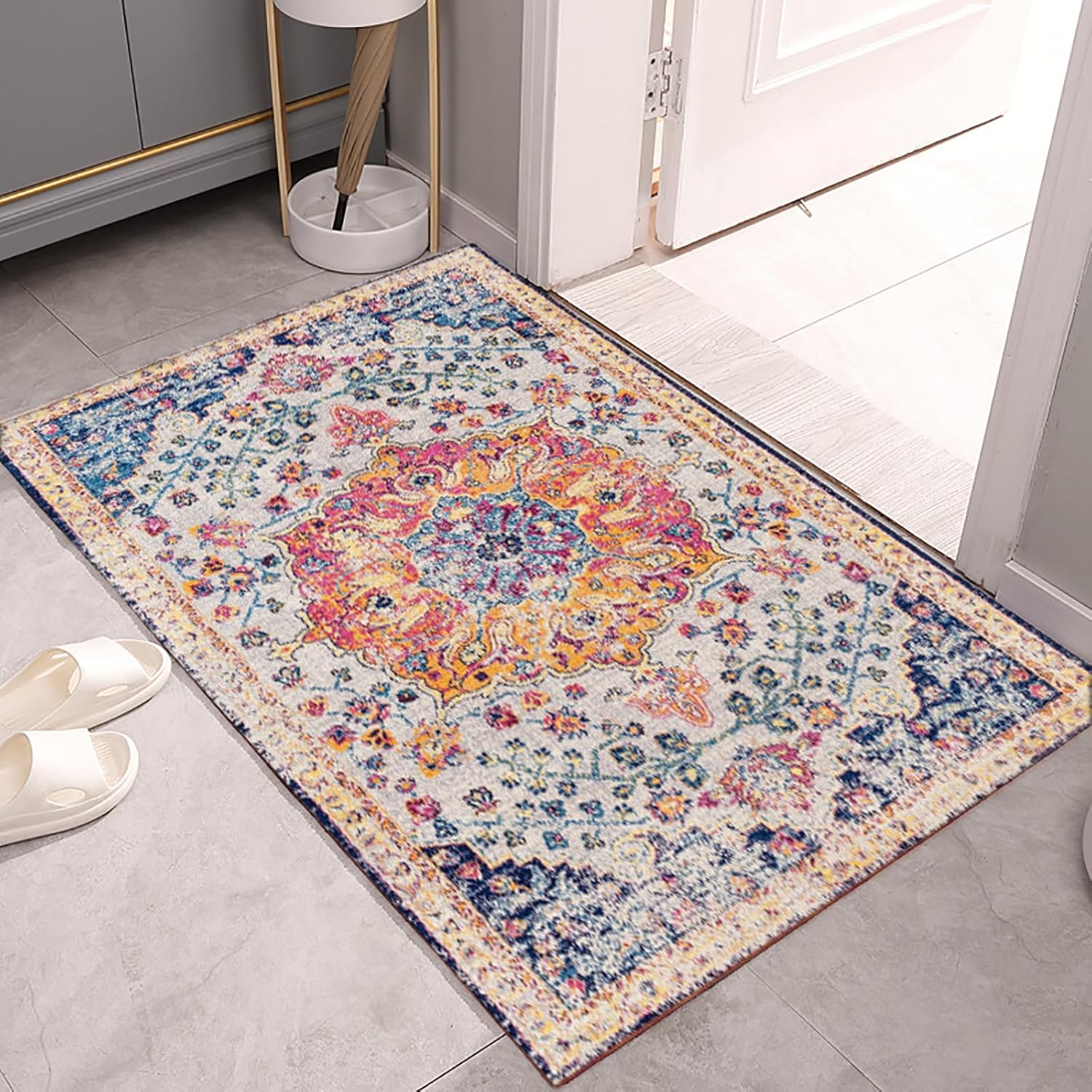 Amazon.com: Yancorp 2.6'x4' Indoor Doormat Entryway Rugs Small Thin ...