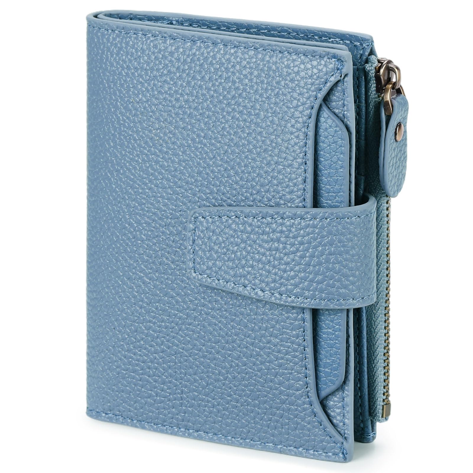 Small Wallet for Women Leather Bifold Compact RFID Blocking Small Womens Wallet Purse