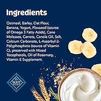 Vista 5 de Blue Buffalo Health Bars - Galletas crujientes para perros, golosinas horneadas al horno hechas con ingredientes naturales, plátanos y yogur, bolsa