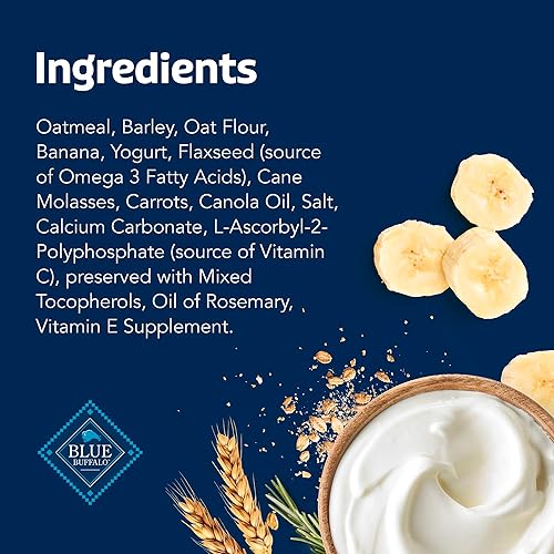 Miniatura 5 de Blue Buffalo Health Bars - Galletas crujientes para perros, golosinas horneadas al horno hechas con ingredientes naturales, plátanos y yogur, bolsa