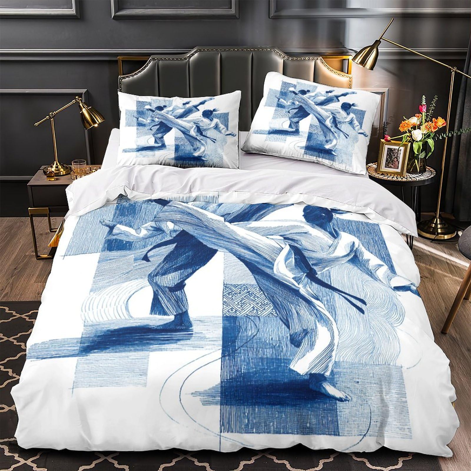 Parure de lit cheval Super King 260x220cm en microfibre ultra douce