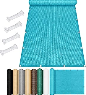 Beschattungsnetz inkl Befestigungsseile 80 x 300 cm Uv-Schutz Windschutz Schattierungsnetz für Gewächshaus Wasser Luftdurchlässig für Camping Schwimmbad Zwinger, Himmelblau