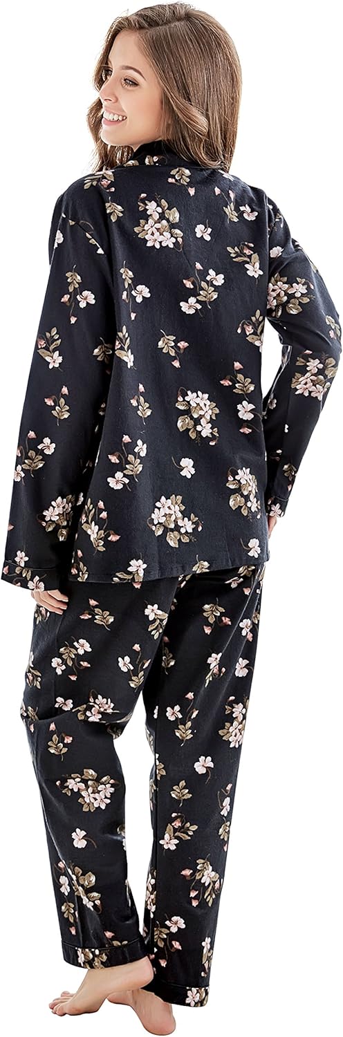 TONY AND CANDICE Women's 100% Cotton Long Sleeve Flannel Pajama Set Sleepwear - Image 6
