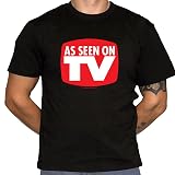 T-Shirt - Humor/Parody - Retro Logo - 100% Cotton Gildan Brand Shirt (Large) Black
