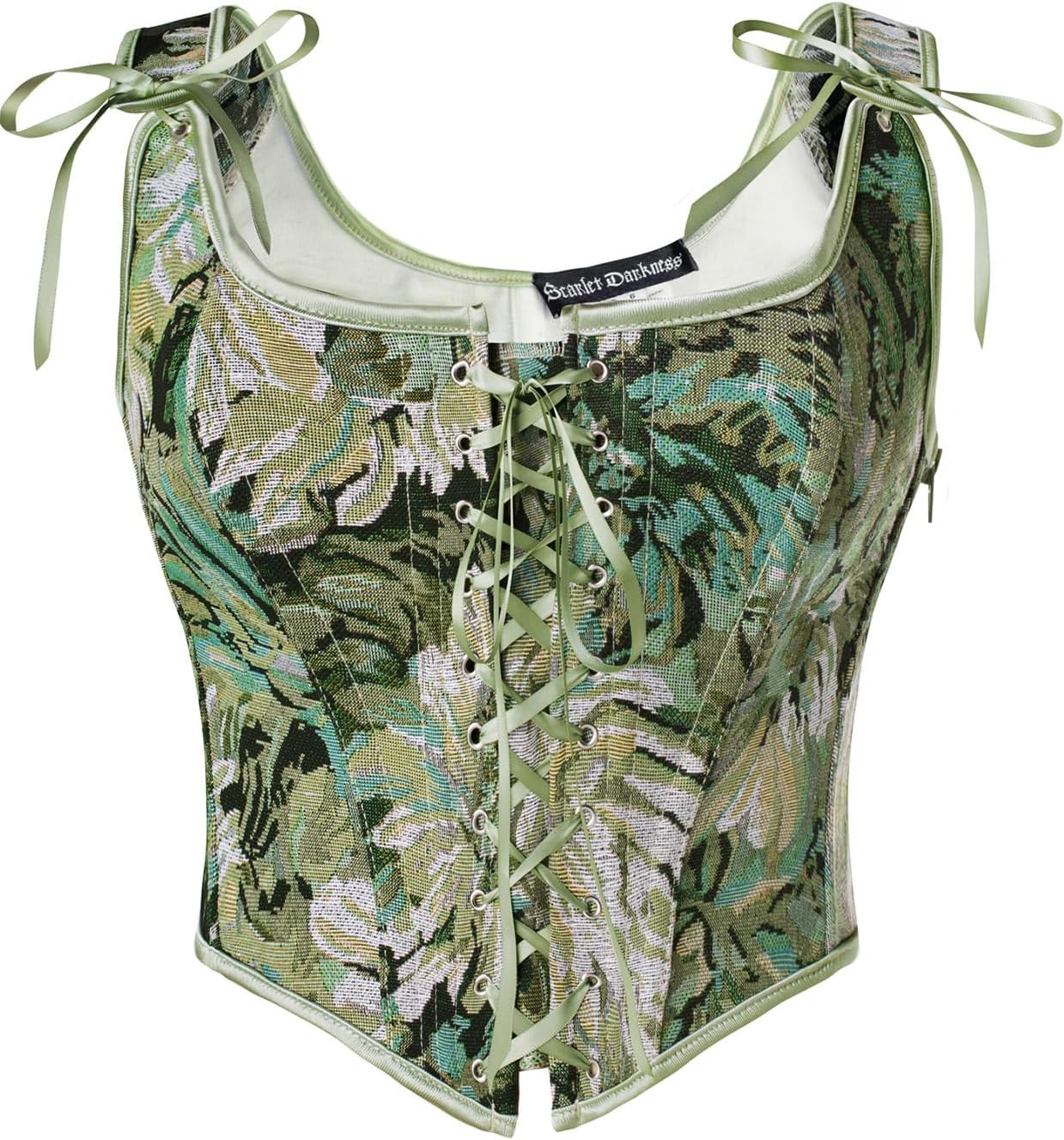 Scarlet Darkness Women Renaissance Corset Pirate Bustier Top Bodice Bodyshaper