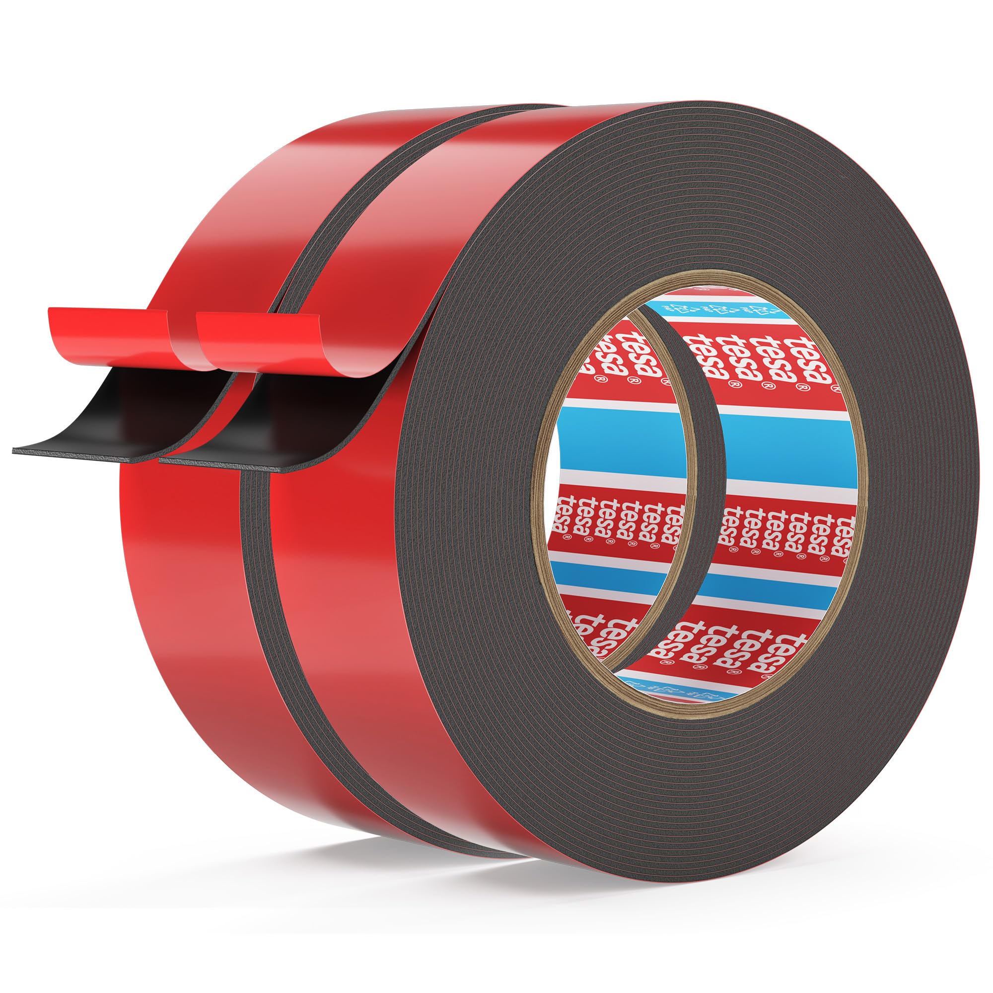 Emitever 6411 Heavy Duty Double Sided Tape - 15mm x 8.2m(2 Pack), Super Strong Mounting Tape, Waterproof Acrylic Foam High Adhesion, Suitable for Automotive, Home Decor, Outdoor Repairs, Installation