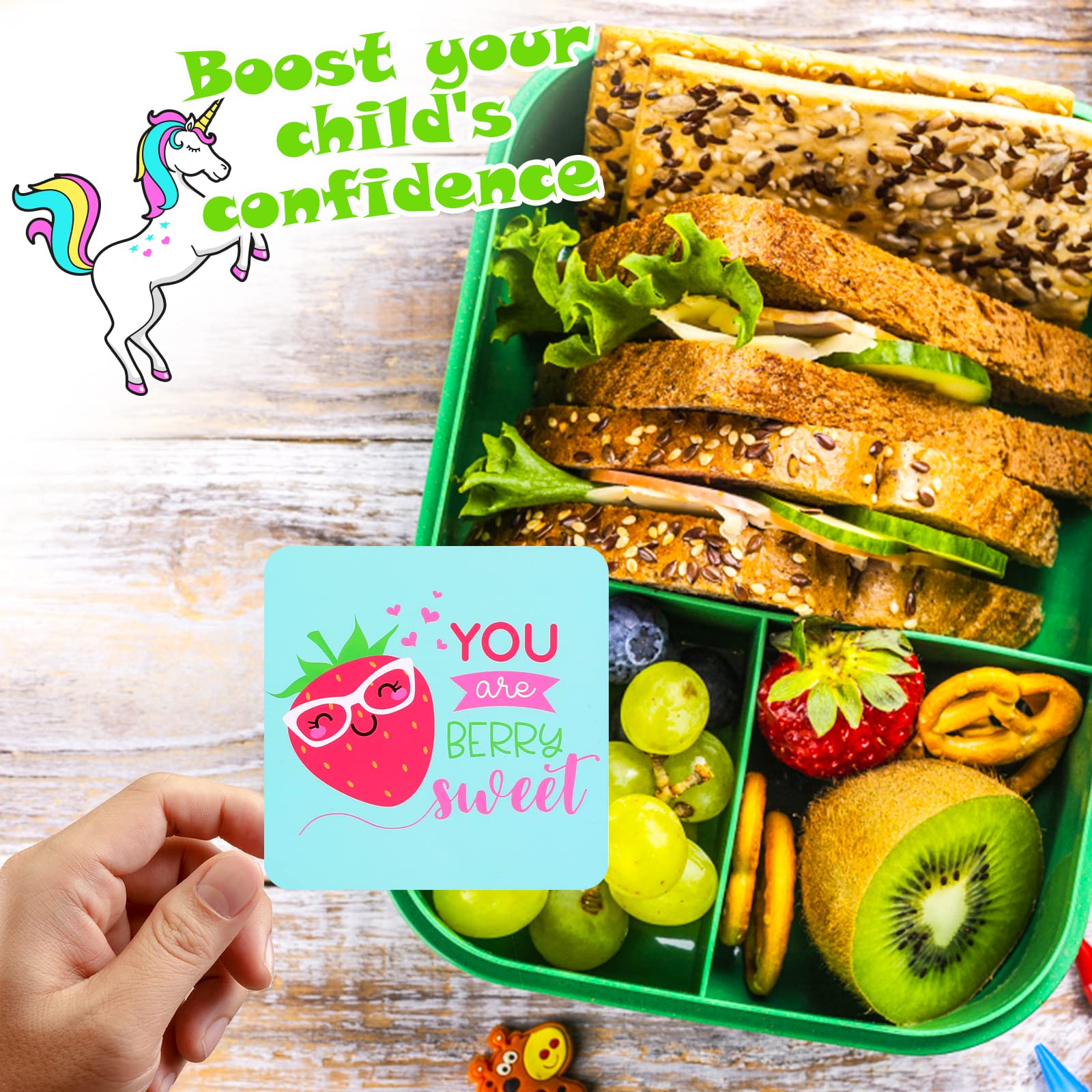 WVD Lot De 120 Notes De Boîte à Déjeuner Pour Enfants, Boîte