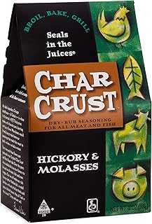 Char Crust Dry-Rub Seasoning, Hickory and Molasses, 4 Oz (Pack of 1)