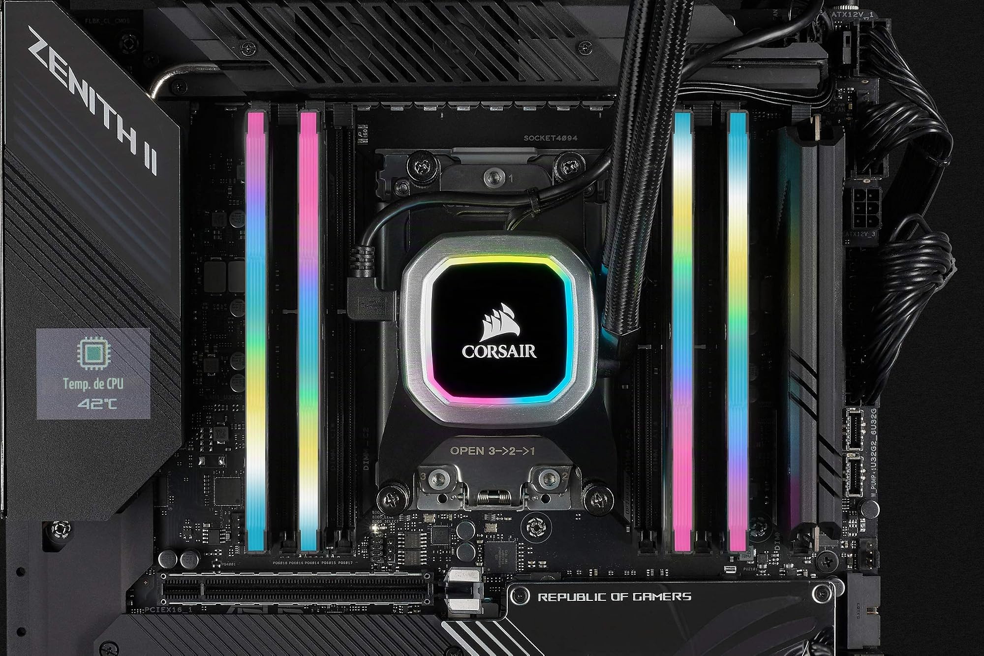 Corsair Vengeance RGB Pro SL 64GB (2x32GB) DDR4 3200MHz C16 Memoria de Sobremesa (10 Leds RGB ultrabrillantes, Compatible con Intel XMP 2.0, Intel Z390, AMD Serie 300/400, AMD X570) Negro