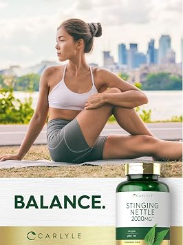 Carlyle Stinging Nettle Leaf Extract Supplement | 300 Capsules | Herbal Formula | Non-GMO & Gluten Free