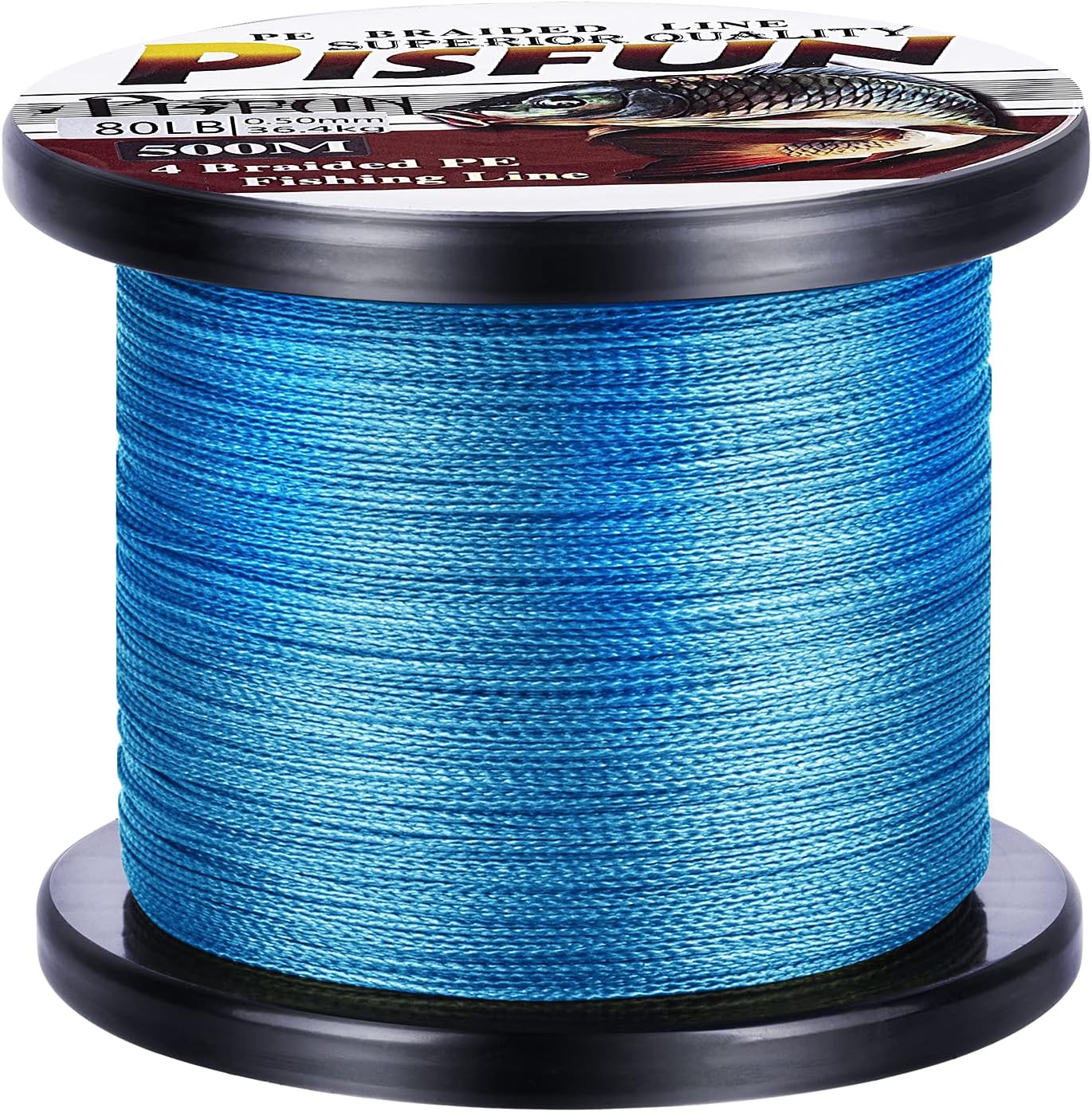 Super Strong Braided Fishing Line 4 Strands Fishing Line Saltwater Freshwater 14-80LB 500M(547 Yard)/1000M(1100 Yard) Advanced Braided line