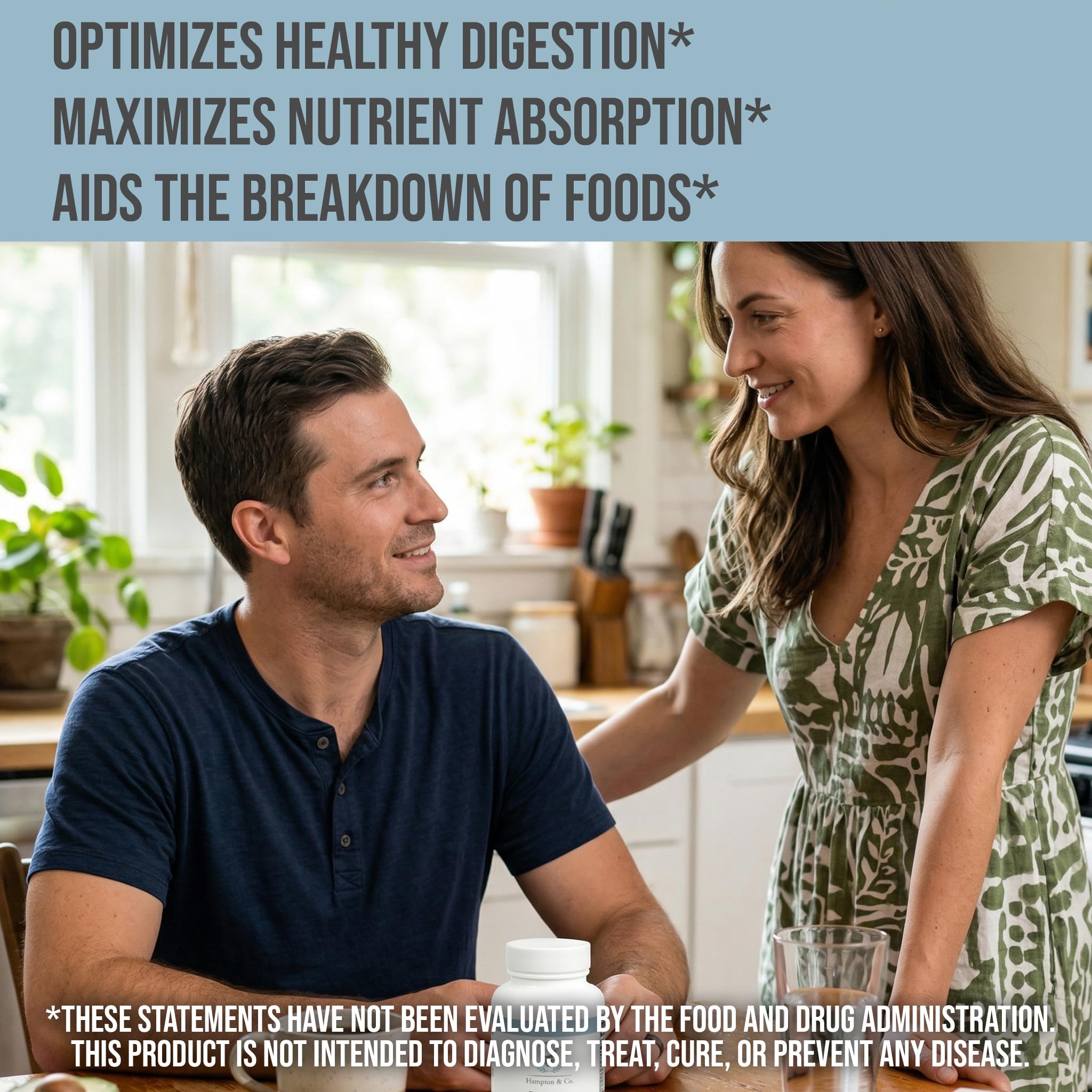 Hampton Distribution Digestive Enzymes Complete: A Premium Broad-Spectrum Formula for Gut Function and Nutrient Bioavailability. Gluten-Free & Non-GMO – 90 Tablets — Amazon image 3