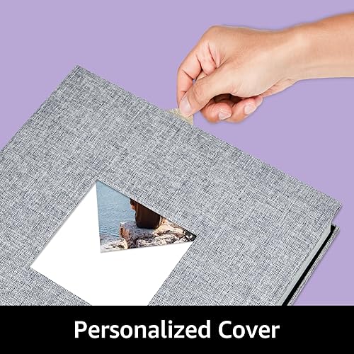 Miniatura 5 de elfonsol Álbum de fotos grande para álbumes de recortes, páginas autoadhesivas para fotos de 4 x 6, 5 x 7, 8 x 10 pulgadas, álbum de recortes de