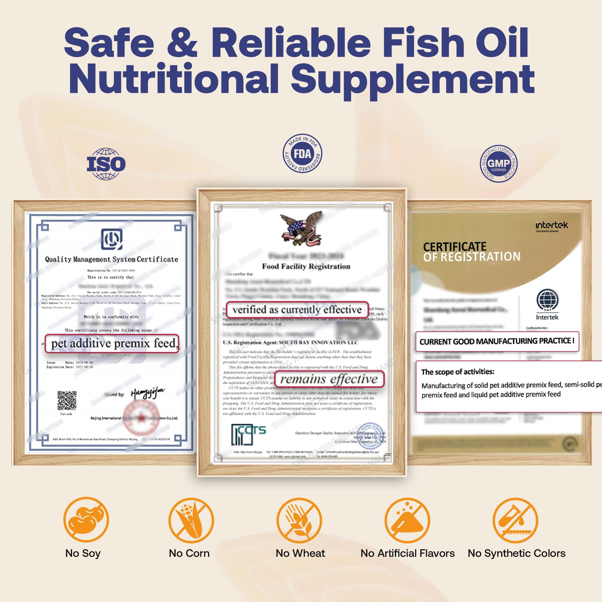 Wild Alaskan Salmon Oil for Dogs & Cats, Fish Oil Omega 3 Supplements with EPA & DHA for Skin & Coat, Immune, Brain, Joint and Heart Health, Dog & Cat Fish Oil Supplements with Pump- 8 oz — Amazon image 5