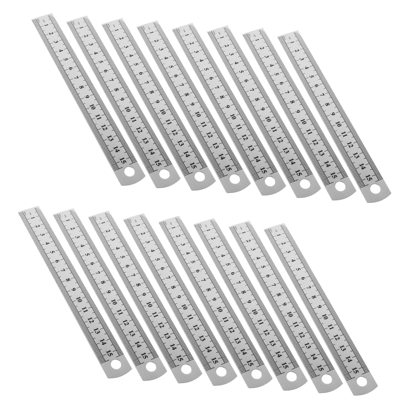 Homoyoyo 30 Pièces Règle Métallique Acier Inoxydable Règle Droite Précision pour Mesure Guitare Dessin Menuiserie