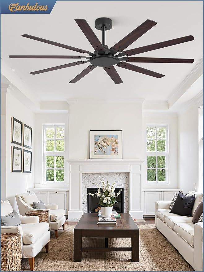 Ventilador de Techo 65 Pulgadas Sin Luz 6 Velocidades Revers miniatura 8