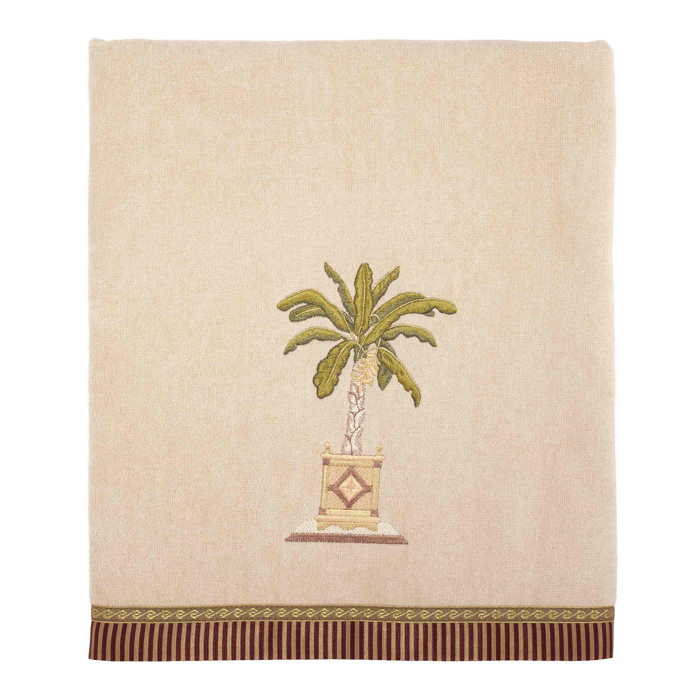 Avanti Linens Viva Palm Handtuch – 100% Baumwolle, Tropisches Design, OEKO-TEX