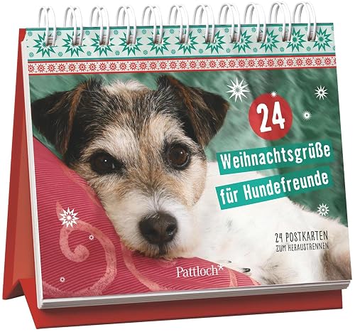 24 Weihnachtsgrüße für Hundefreunde: 24 Postkarten zum Heraustrennen