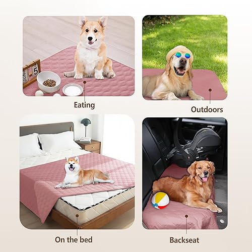 Miniatura 256 de gogobunny Manta impermeable 100 % de doble cara para perro, funda suave para cama de mascotas, reversible, protege muebles, sofá, auto para Beige