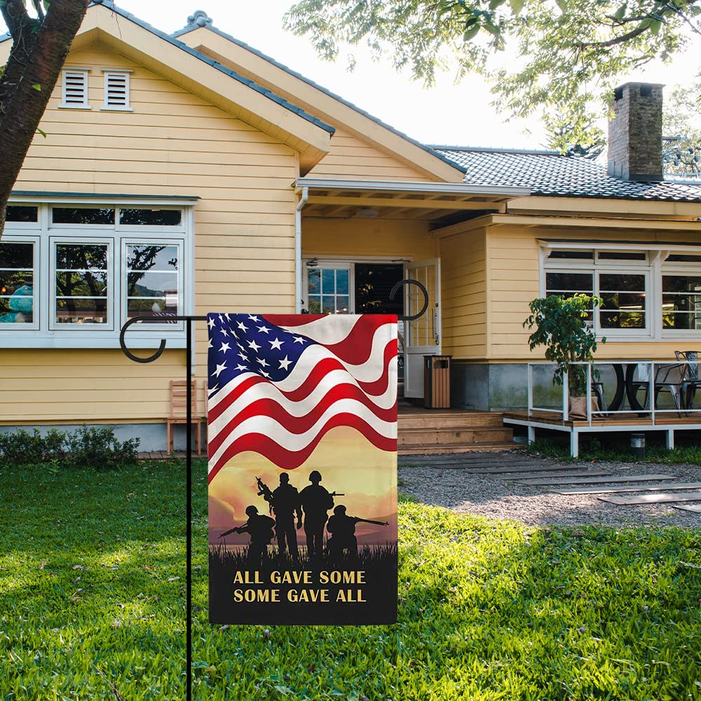 USA Gartenflagge BlissYard Gartenflagge Patriotischer Gedenktag -  30,5x45,7cm, Doppelseitig, Für Veteranentag \u0026 4. Juli Veteranentag Flagge, image size:1000x1000