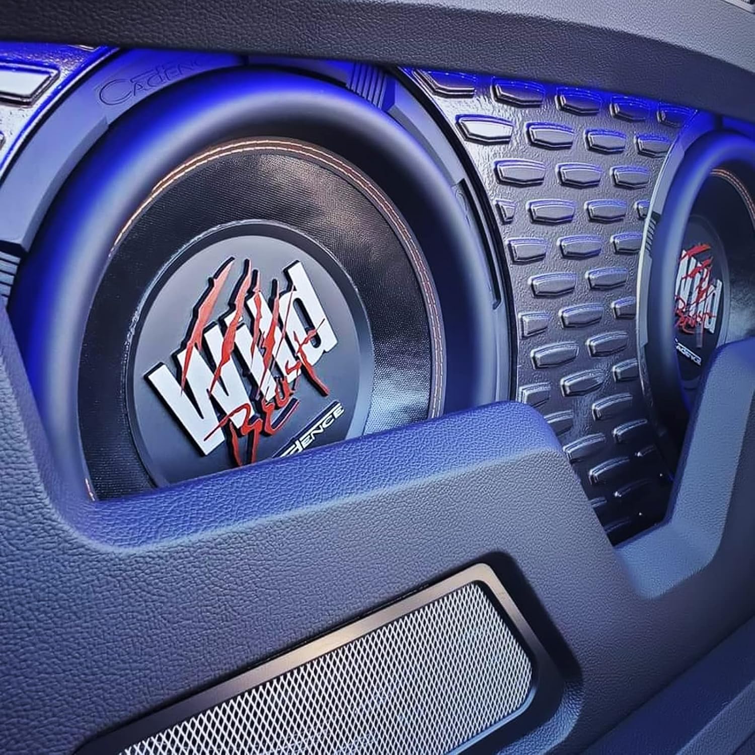 Cadence WB15D4 15 Inch Car Subwoofer, High Performance 3000 Watts 4 Ohm 3 Inch Black Aluminum 4 Layer Dual Voice Coil, Wild Beast Series Car Audio Woofer, Each