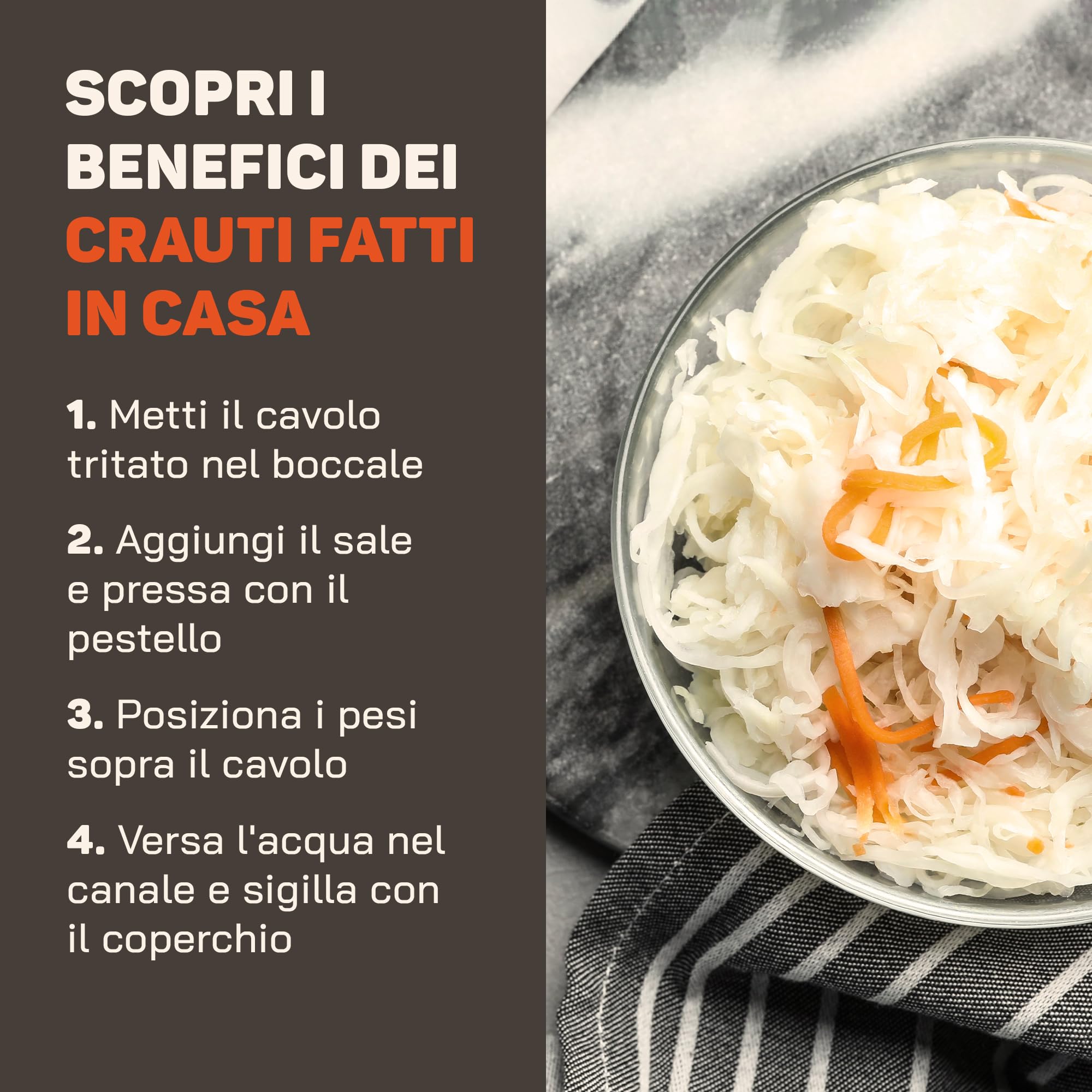 Kenley Barattolo per Fermentazione da 2 Litri - Vaso in Gres per Fermentare o Mettere in Salamoia Kimchi, Crauti, Sottaceti, Verdure, Kombucha - Fermentatore in Ceramica con Pesi, Coperchio e Pestello