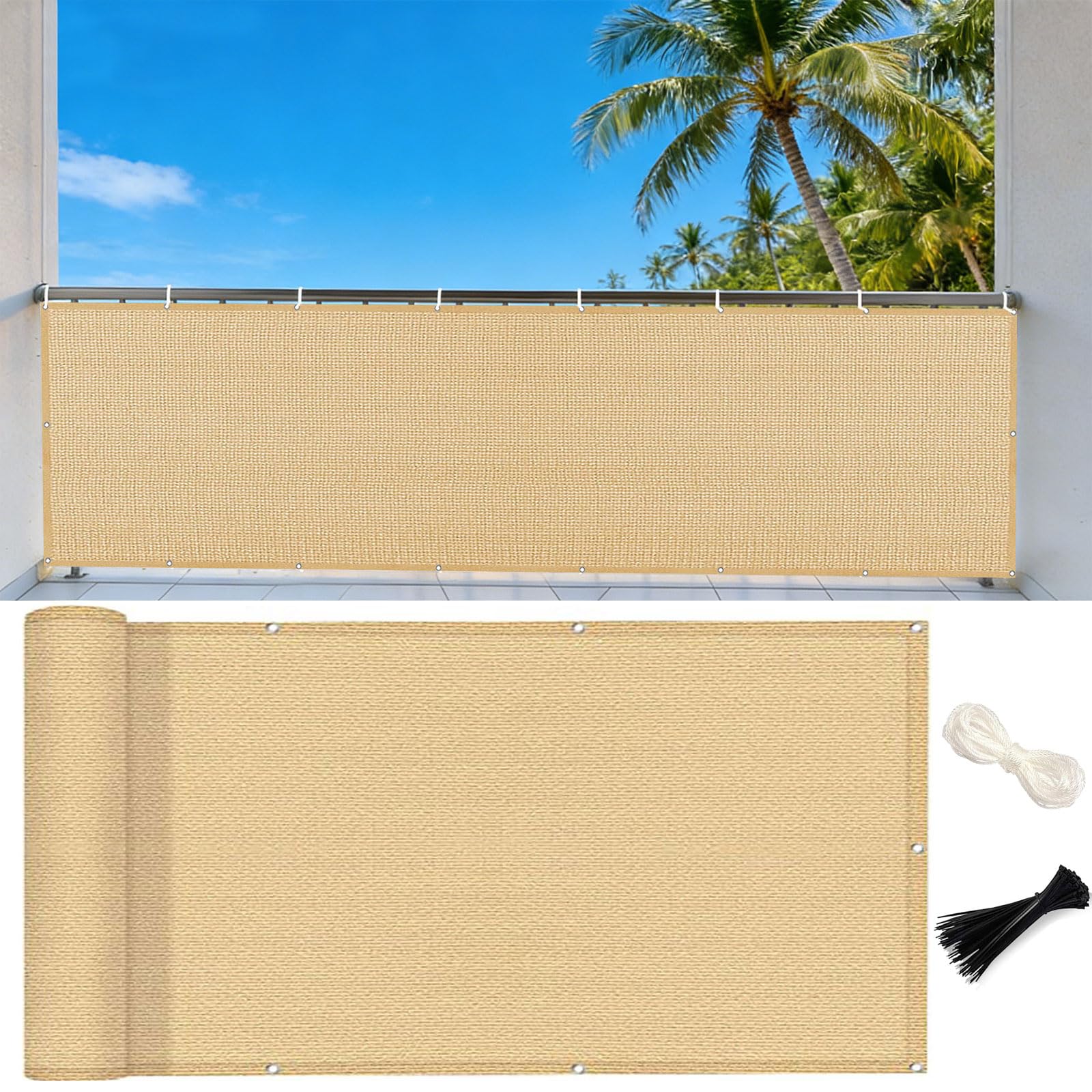 Filet occultant jardin et brise vue balcon GUOJUN HDPE