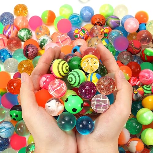 Miniatura 3 de Pllieay 264 bolas hinchables a granel, bolas de goma de 0.87 pulgadas (1.063 in), relleno de bolsas de fiesta de colores mixtos para niños, regalos
