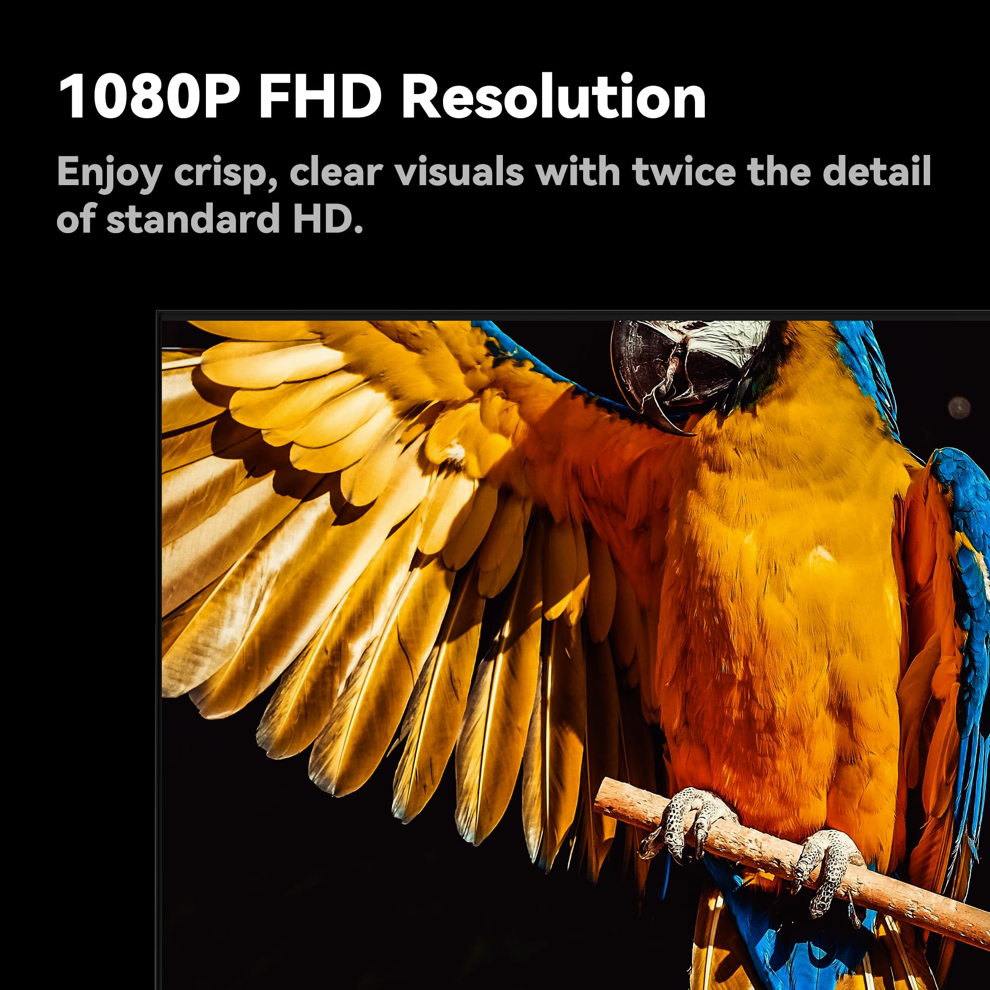 FPD 43 Inch Smart TV 1080P Full HD Powered by Tizen OS Compatible with Dolby Audio, HDR 10, HDMI, WiFi, Bluetooth, Flat Screen Television (AT43-P1, 2025)