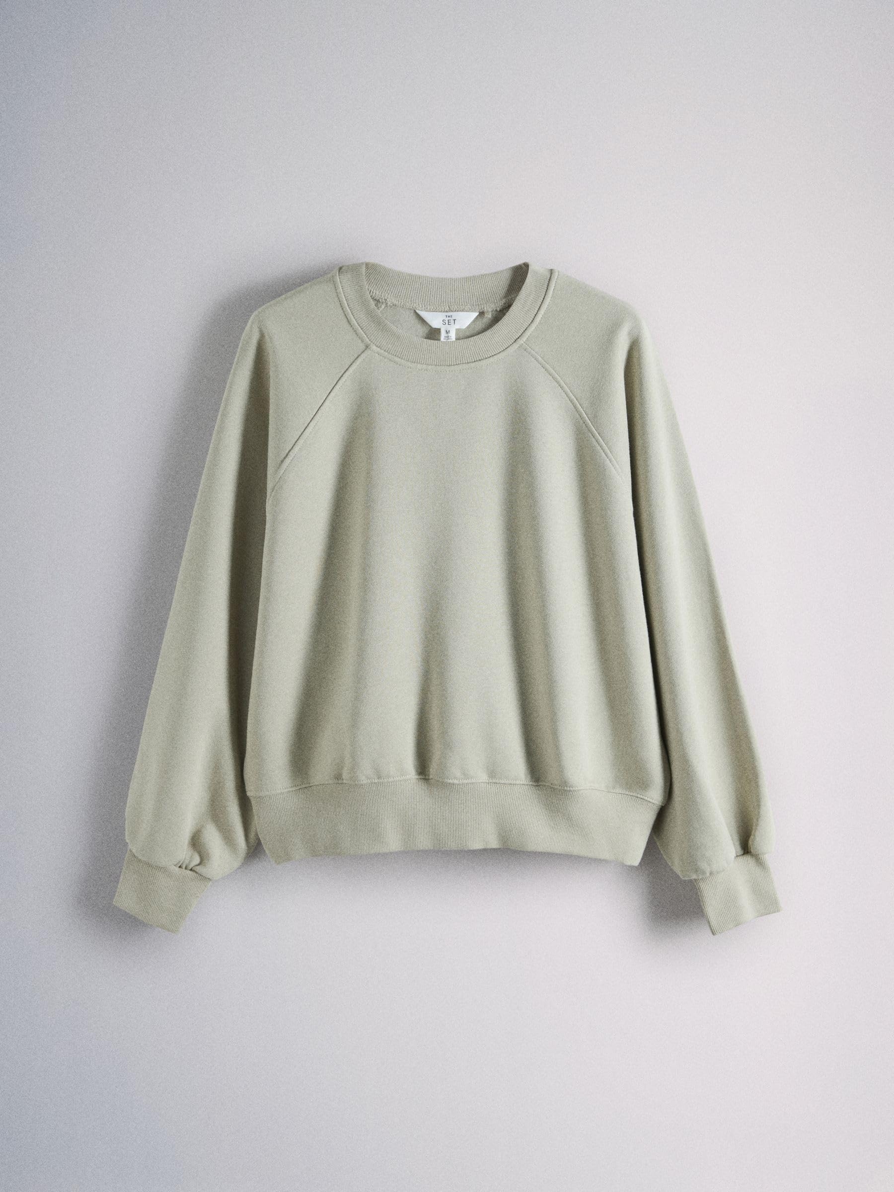 THE SET Donne Confezione da 3 Felpe con Maniche Raglan