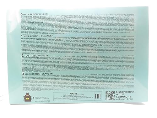 Miniatura 8 de ADDMINO 18 Kit profesional de tratamiento de reparación del cabello champú para el cabello, máscara, acondicionador sin enjuague, elixir para el