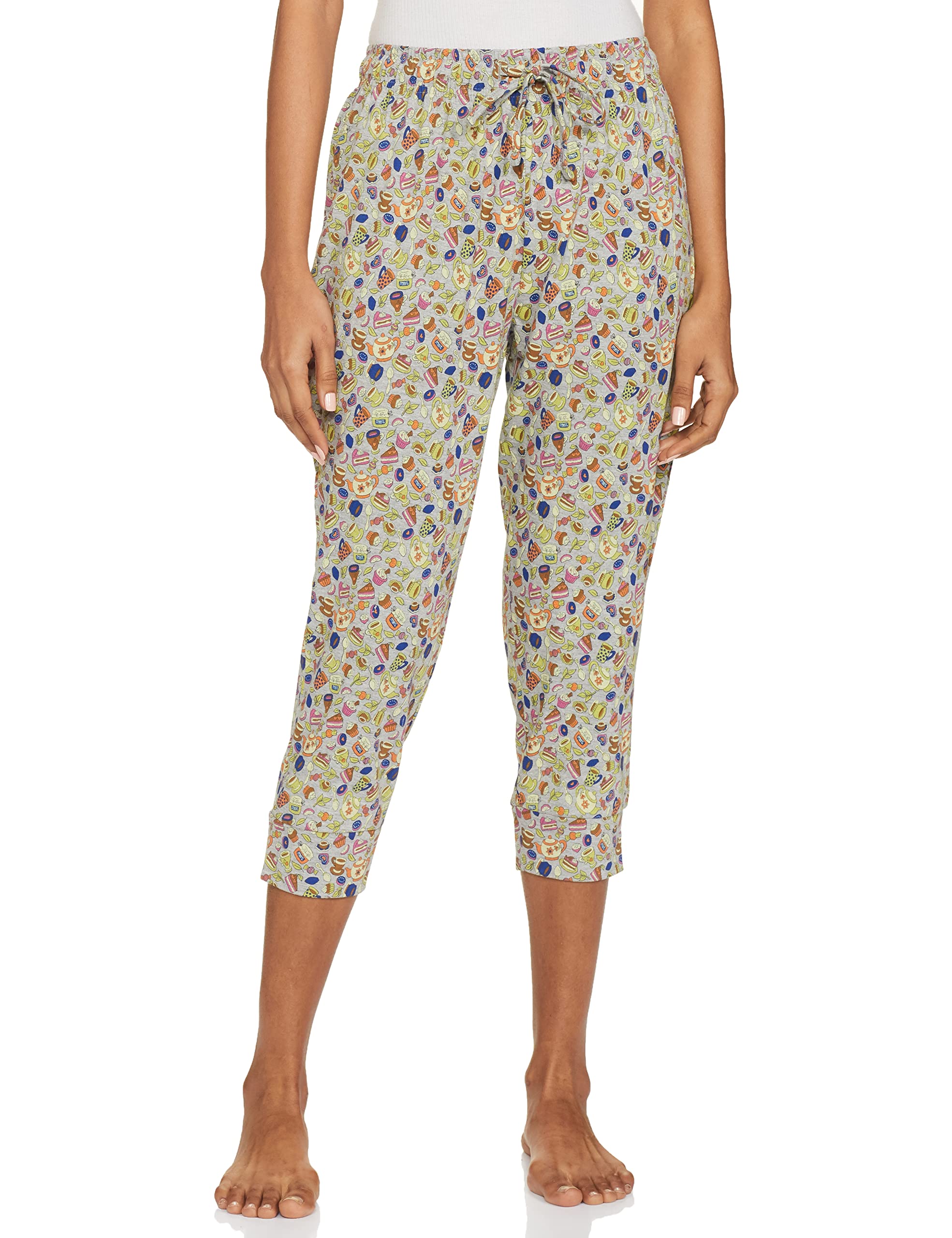 Max Women's Printed Elasticated Capris