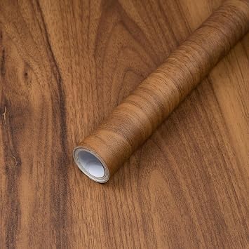 Decoroom Wood Contact Paper Peel and Stick, Thicken Vintage Wood Grain Contact Paper for Furniture Countertop, Natural Wallpaper Self-Adhesive Removable Waterproof Vinyl Film 15.7 in X 789 in